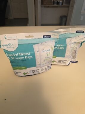 Evenflo Advanced Breast Milk Storage Bags - Aqua/White